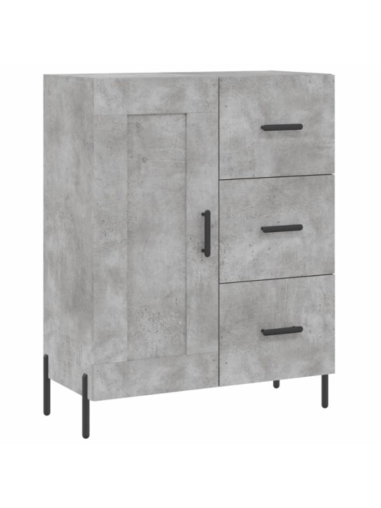 Komoda, betono pilkos spalvos, 69,5x34x180cm, apdirbta mediena
