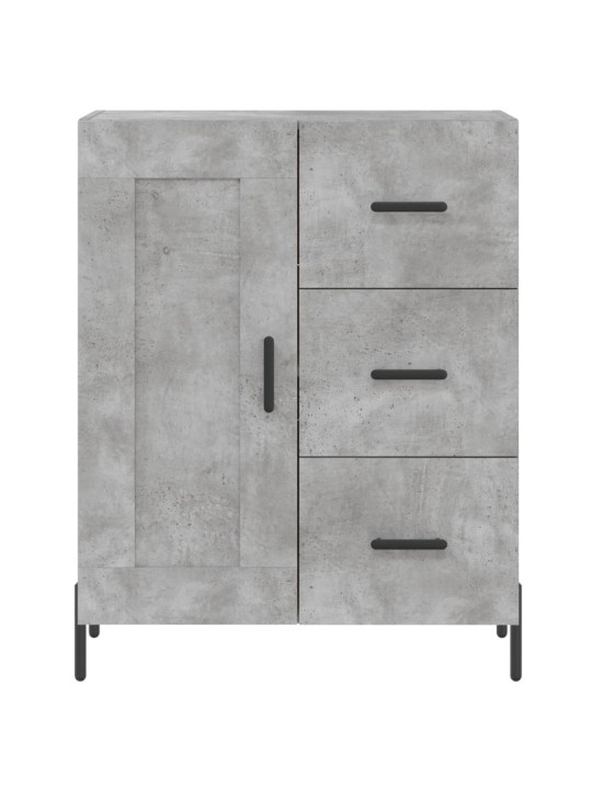 Komoda, betono pilkos spalvos, 69,5x34x180cm, apdirbta mediena