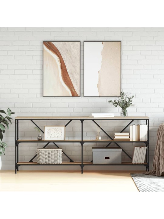 Konsolinis staliukas, ąžuolo, 180x30x75cm, mediena/geležis