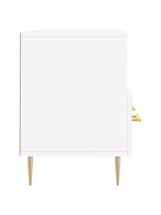 Televizoriaus spintelė, balta, 102x36x50cm, apdirbta mediena