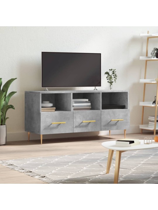 Televizoriaus spintelė, betono pilka, 102x36x50cm, mediena