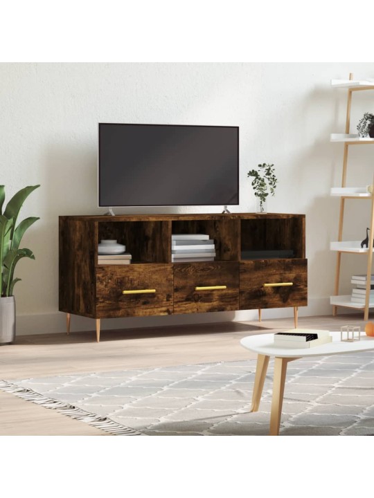 Televizoriaus spintelė, dūminio ąžuolo, 102x36x50cm, mediena