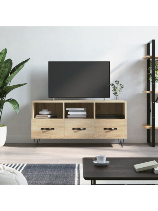 Televizoriaus spintelė, ąžuolo, 102x36x50cm, apdirbta mediena