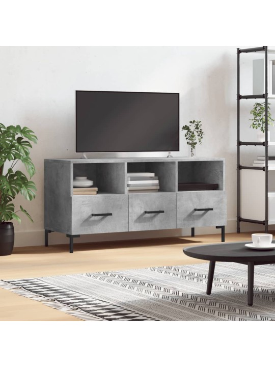 Televizoriaus spintelė, betono pilka, 102x36x50cm, mediena