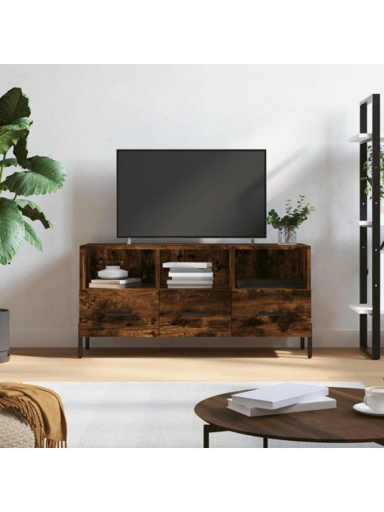 Televizoriaus spintelė, dūminio ąžuolo, 102x36x50cm, mediena