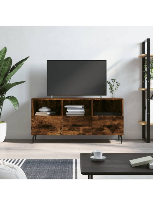 Televizoriaus spintelė, dūminio ąžuolo, 102x36x50cm, mediena
