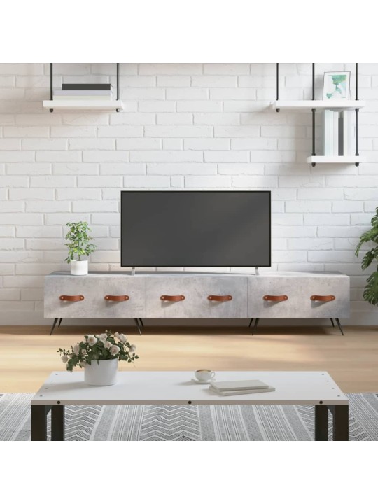 Televizoriaus spintelė, betono pilka, 150x36x30cm, mediena