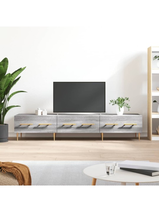 Televizoriaus spintelė, pilka ąžuolo, 150x36x30cm, mediena