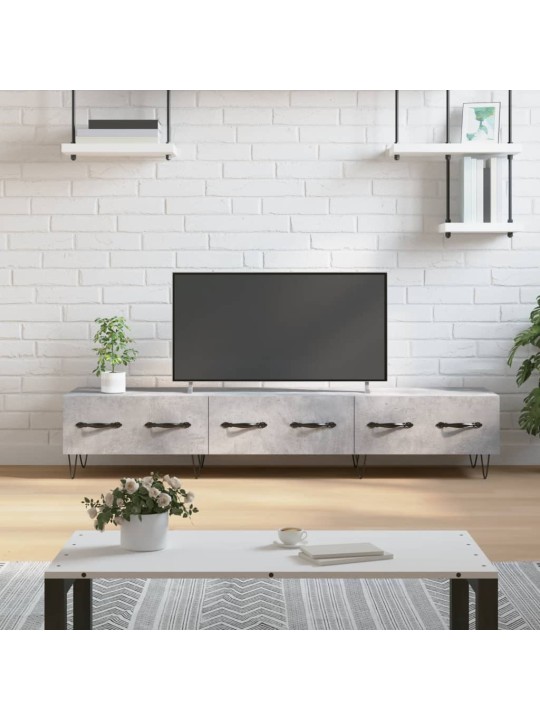 Televizoriaus spintelė, betono pilka, 150x36x30cm, mediena