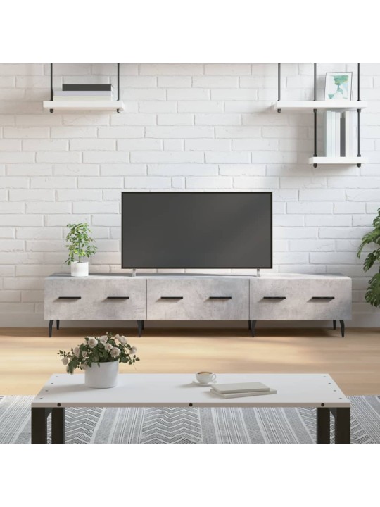 Televizoriaus spintelė, betono pilka, 150x36x30cm, mediena