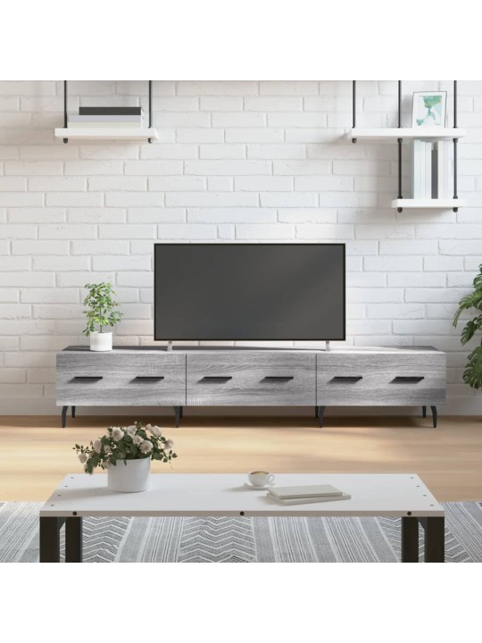 Televizoriaus spintelė, pilka ąžuolo, 150x36x30cm, mediena