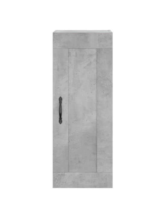 Sieninė spintelė, betono pilka, 34,5x34x90cm, apdirbta mediena