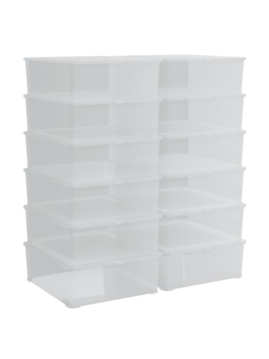 Plastikinės daiktadėžės, 12vnt., 5l, sukraunamos