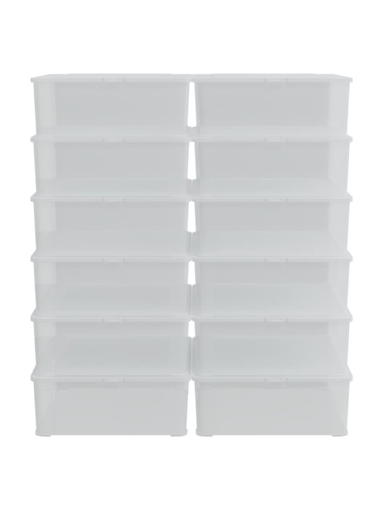 Plastikinės daiktadėžės, 12vnt., 5l, sukraunamos