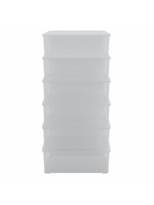 Plastikinės daiktadėžės, 12vnt., 5l, sukraunamos