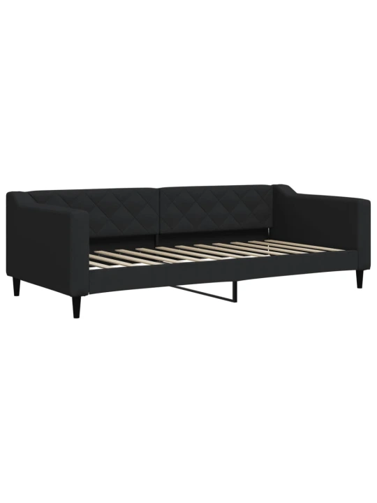 Sofa, juodos spalvos, 90x200cm, audinys
