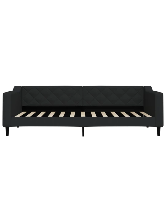 Sofa, juodos spalvos, 90x200cm, audinys