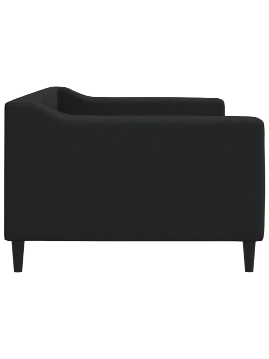 Sofa, juodos spalvos, 90x200cm, audinys