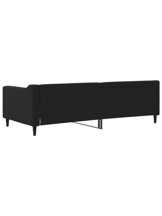 Sofa, juodos spalvos, 90x200cm, audinys