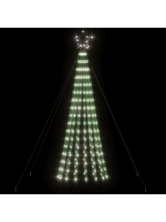 Šviečianti Kalėdų eglutė, 180cm, 275 šaltos LED, kūgio formos