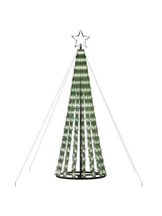 Šviečianti Kalėdų eglutė, 180cm, 275 šaltos LED, kūgio formos