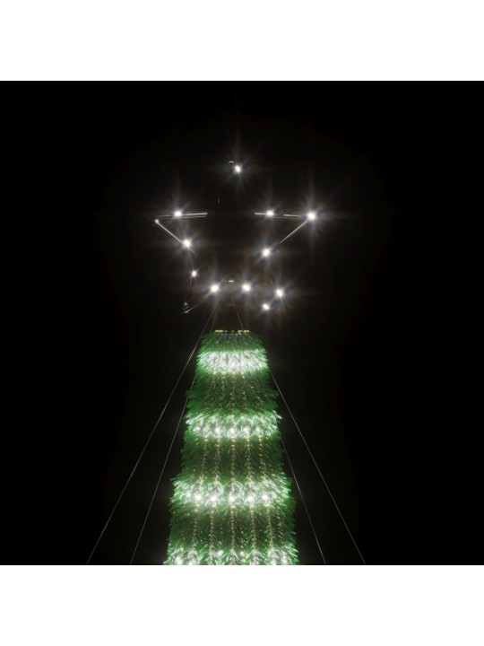 Šviečianti Kalėdų eglutė, 180cm, 275 šaltos LED, kūgio formos