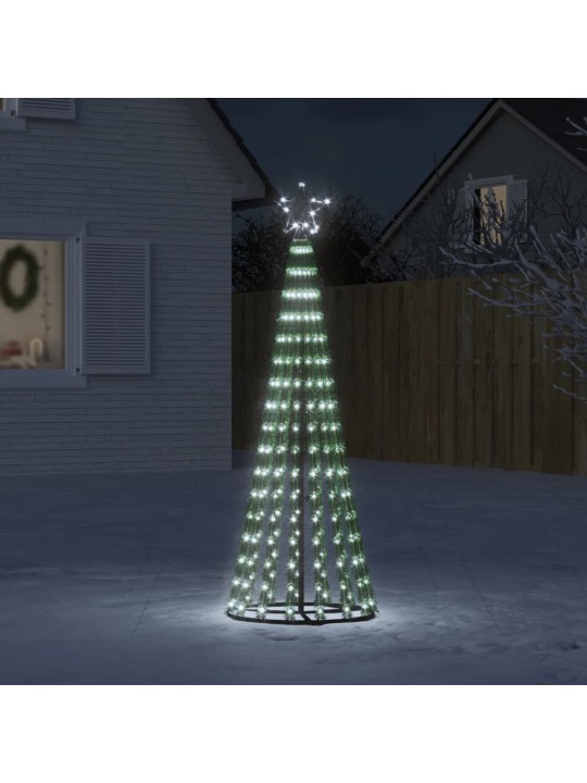 Šviečianti Kalėdų eglutė, 180cm, 275 šaltos LED, kūgio formos