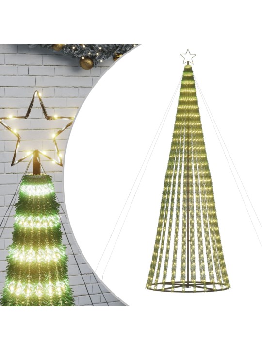Šviečianti Kalėdų eglutė, 300cm, 688 šiltos LED, kūgio formos