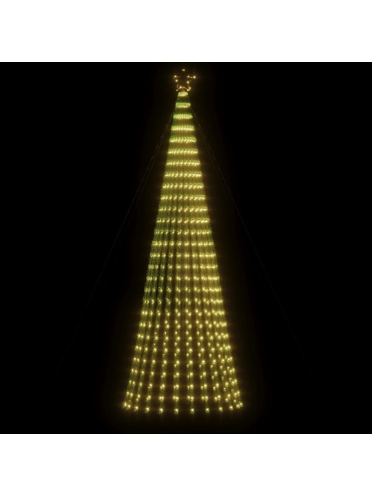 Šviečianti Kalėdų eglutė, 300cm, 688 šiltos LED, kūgio formos