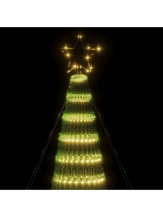 Šviečianti Kalėdų eglutė, 300cm, 688 šiltos LED, kūgio formos