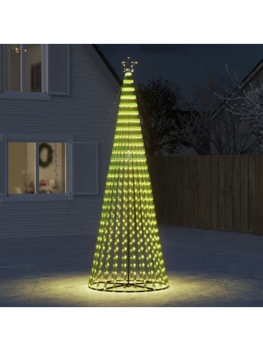 Šviečianti Kalėdų eglutė, 300cm, 688 šiltos LED, kūgio formos