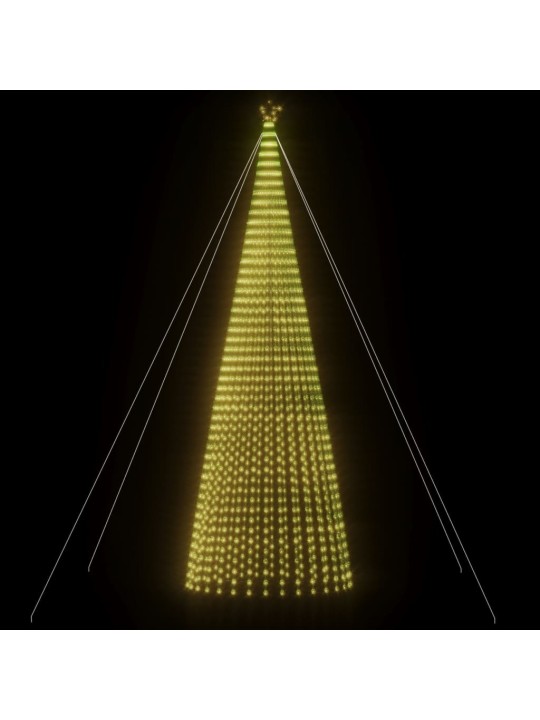 Šviečianti Kalėdų eglutė, 500cm, 1544 šiltos LED, kūgio formos