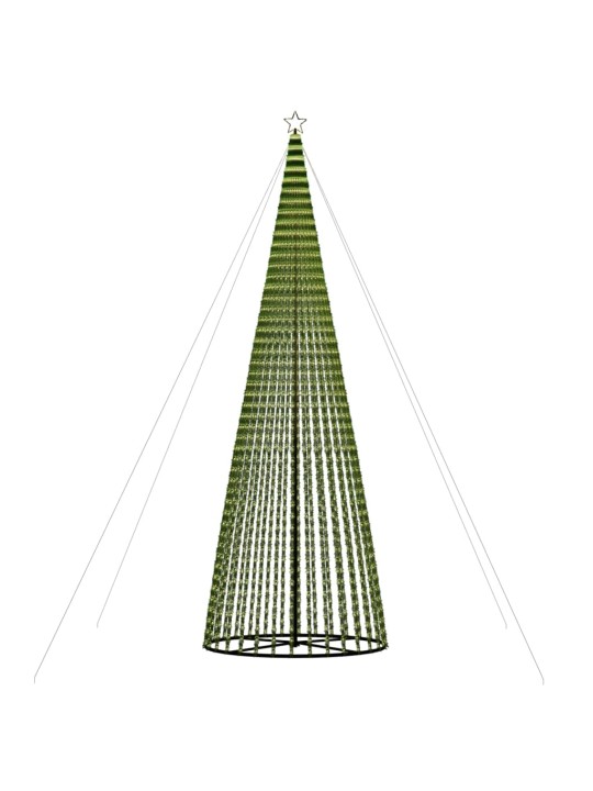 Šviečianti Kalėdų eglutė, 500cm, 1544 šiltos LED, kūgio formos