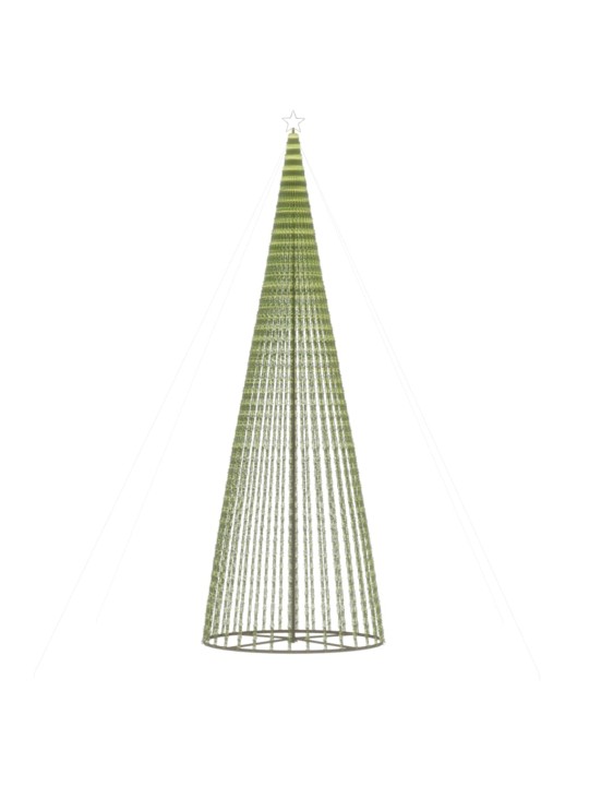 Šviečianti Kalėdų eglutė, 500cm, 1544 mėlynos LED, kūgio formos