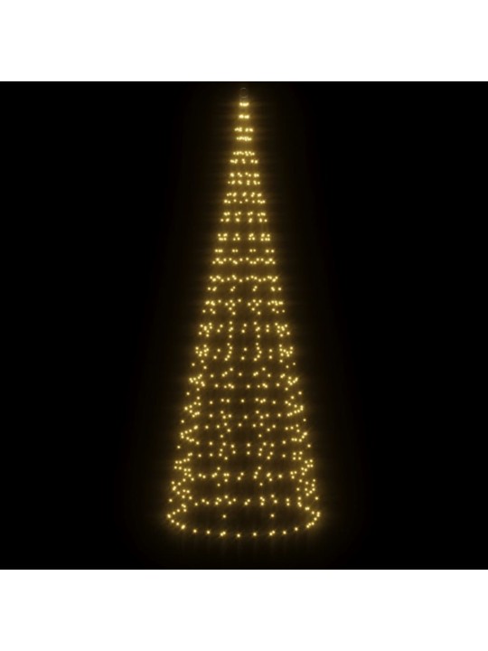 Kalėdų eglutė ant vėliavos stiebo, 300cm, 550 šiltų LED