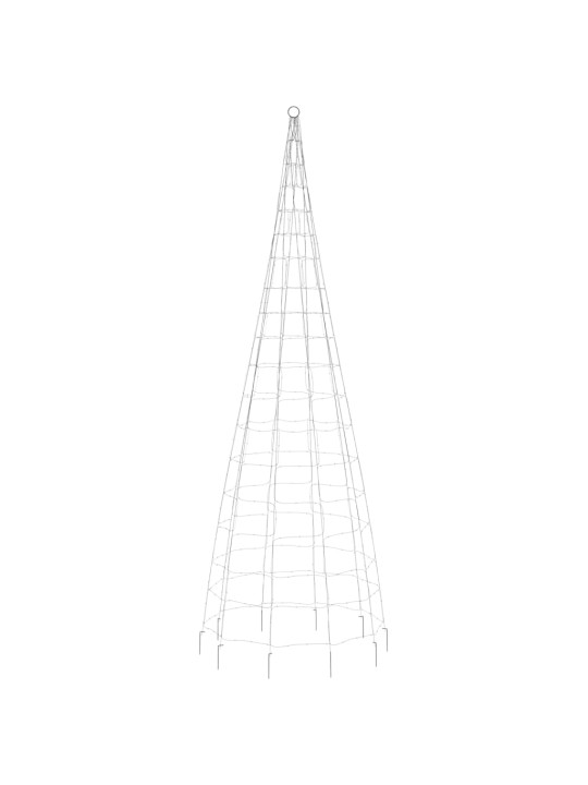 Kalėdų eglutė ant vėliavos stiebo, 300cm, 550 šiltų LED