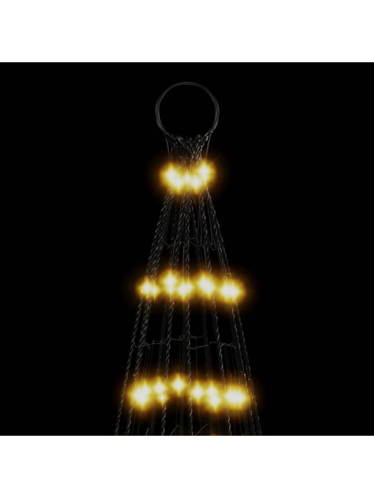 Kalėdų eglutė ant vėliavos stiebo, 500cm, 1534 šiltos LED