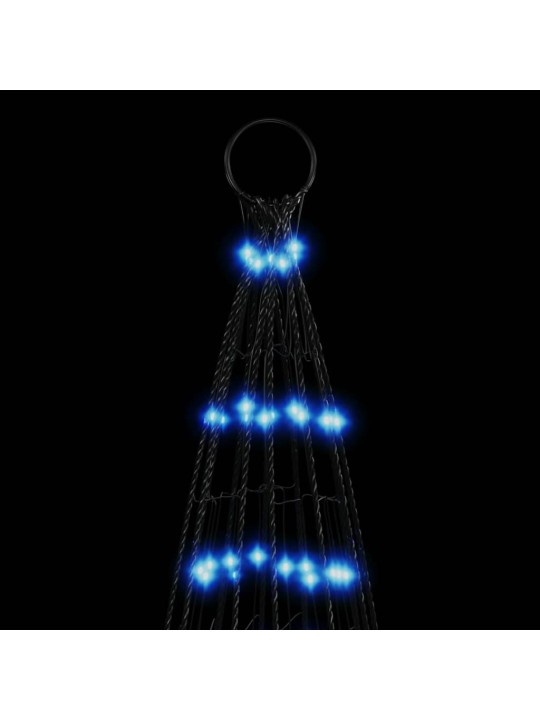 Kalėdų eglutė ant vėliavos stiebo, 500cm, 1534 mėlynos LED