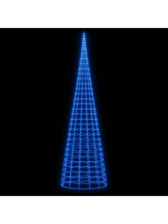 Kalėdų eglutė ant vėliavos stiebo, 800cm, 3000 mėlynų LED