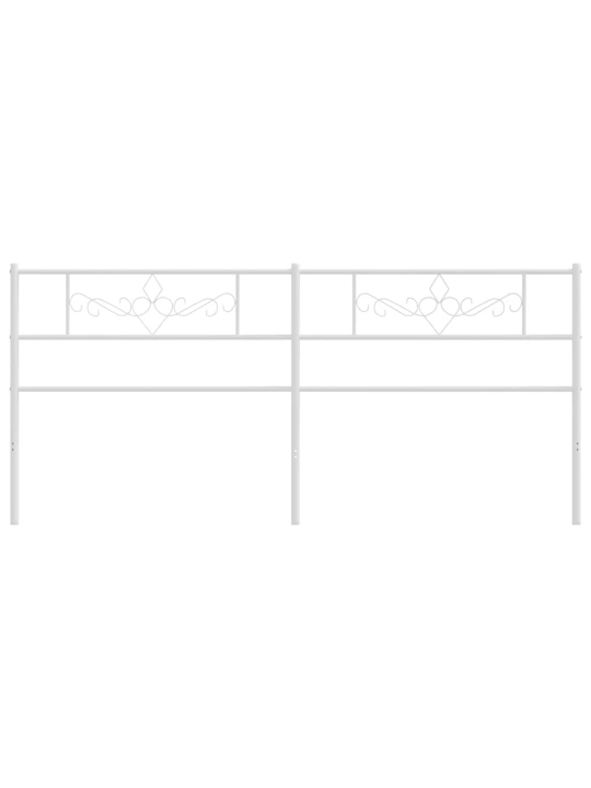 Metalinis galvūgalis, baltos spalvos, 200cm