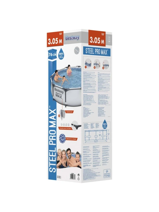 Bestway Steel Pro MAX Baseino rinkinys, 305x76cm