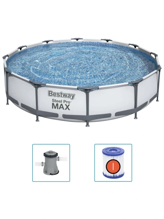 Bestway Steel Pro MAX Baseino rinkinys, 366x76cm