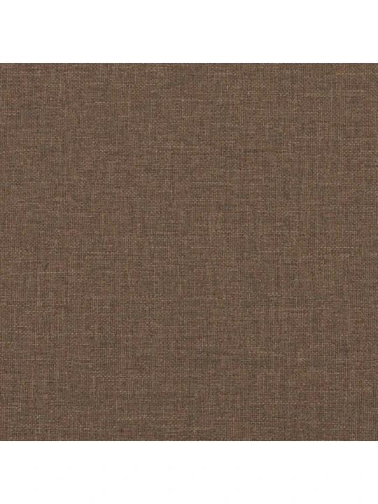 Dvivietė sofa su pagalvėlėmis, rudos spalvos, 140cm, audinys