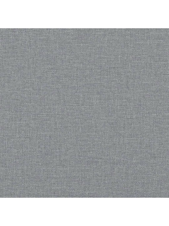 Trivietė sofa su pagalvėlėmis, šviesiai pilka, 180cm, audinys