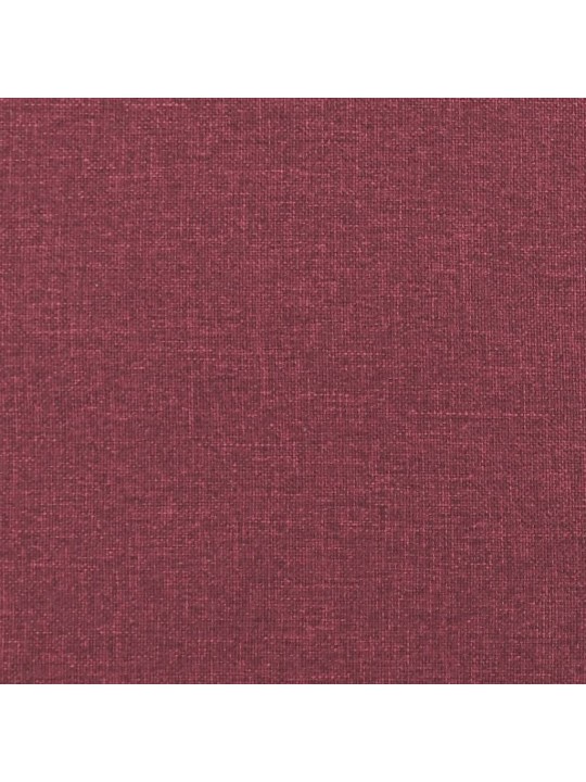 Trivietė sofa su pagalvėlėmis, raudonojo vyno, 180cm, audinys