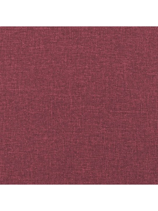 Trivietė sofa su pagalvėlėmis, raudonojo vyno, 180cm, audinys