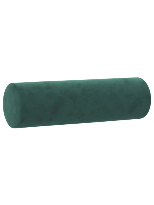 Dvivietė sofa su pagalvėlėmis, tamsiai žalia, 120cm, aksomas