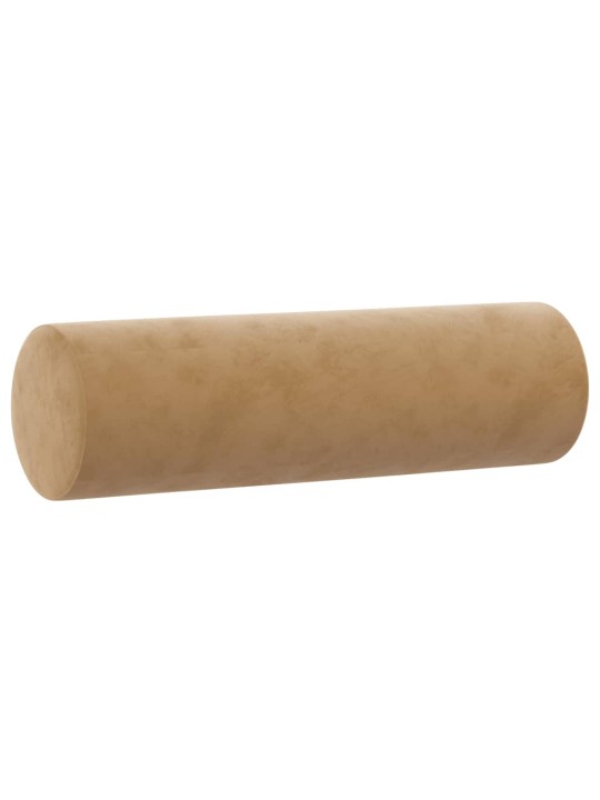 Dvivietė sofa su pagalvėlėmis, rudos spalvos, 120cm, aksomas