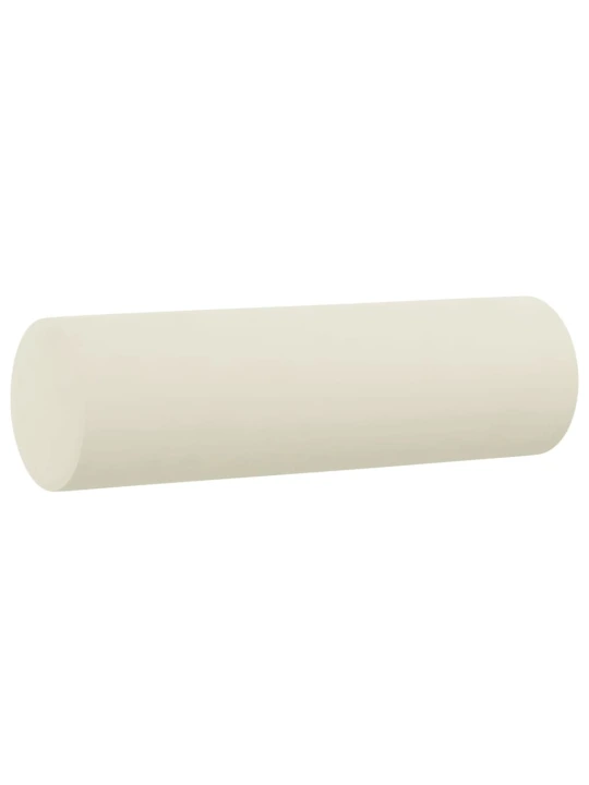 Dvivietė sofa su pagalvėlėmis, kreminės spalvos, 120cm, aksomas