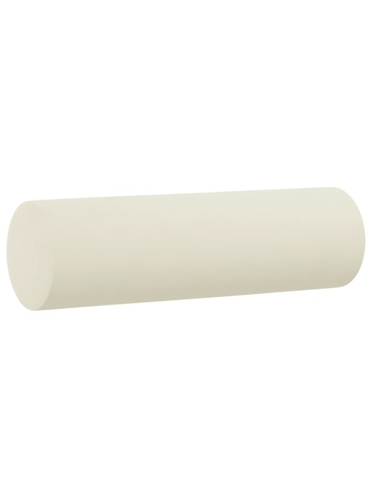 Dvivietė sofa su pagalvėlėmis, kreminės spalvos, 140cm, aksomas